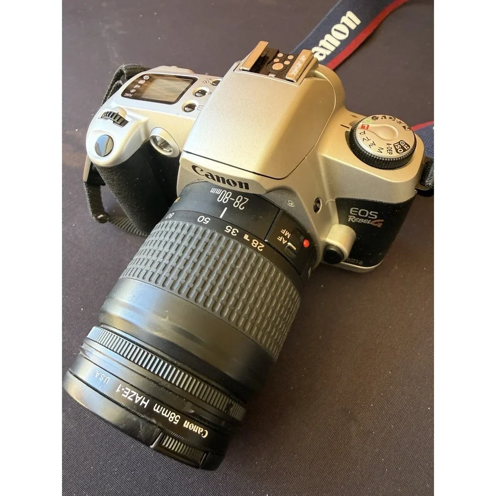 Canon EOS Rebel G 35mm Film‎ Camera w/ 28-80mm Lens Vintage